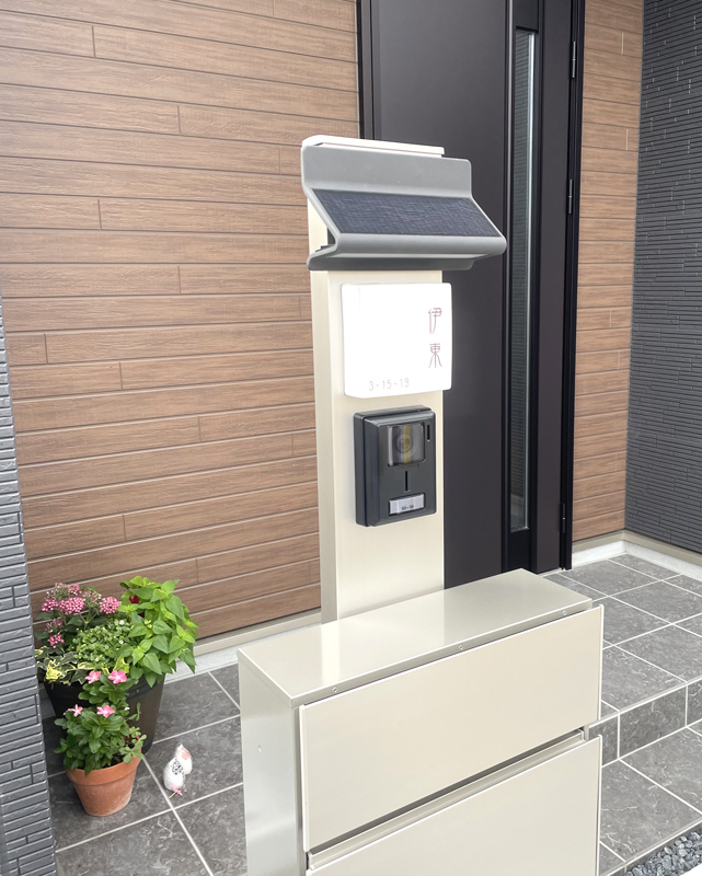 オーダーメイドのタイル表札の製作0809itosama01.jpg